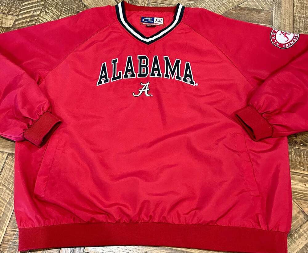 Cadre Alabama Crimson Tide Windbreaker Pullover Jacket Size XXL Red